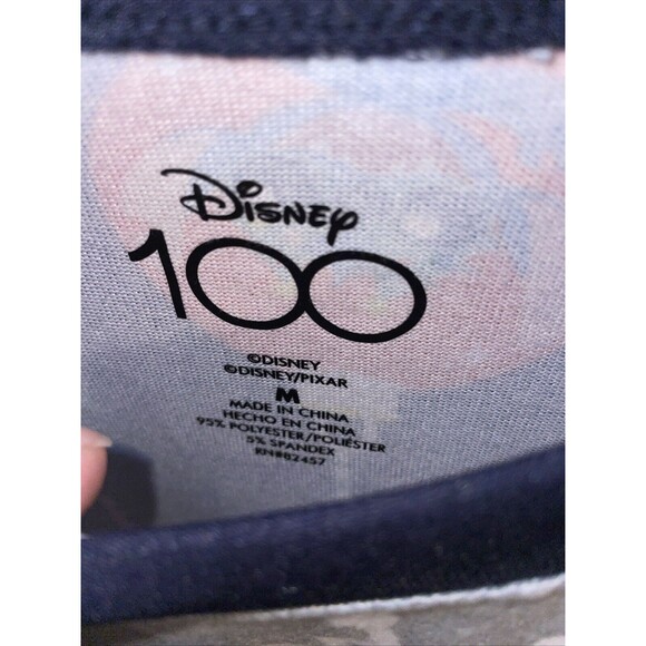 Disney Women’s Pajama Shirt Size Medium Gray Character Motif Comfort Sleepwear - Picture 5 of 12